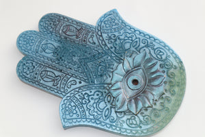 HAMSA INCENSE HOLDER W/ INCENSE