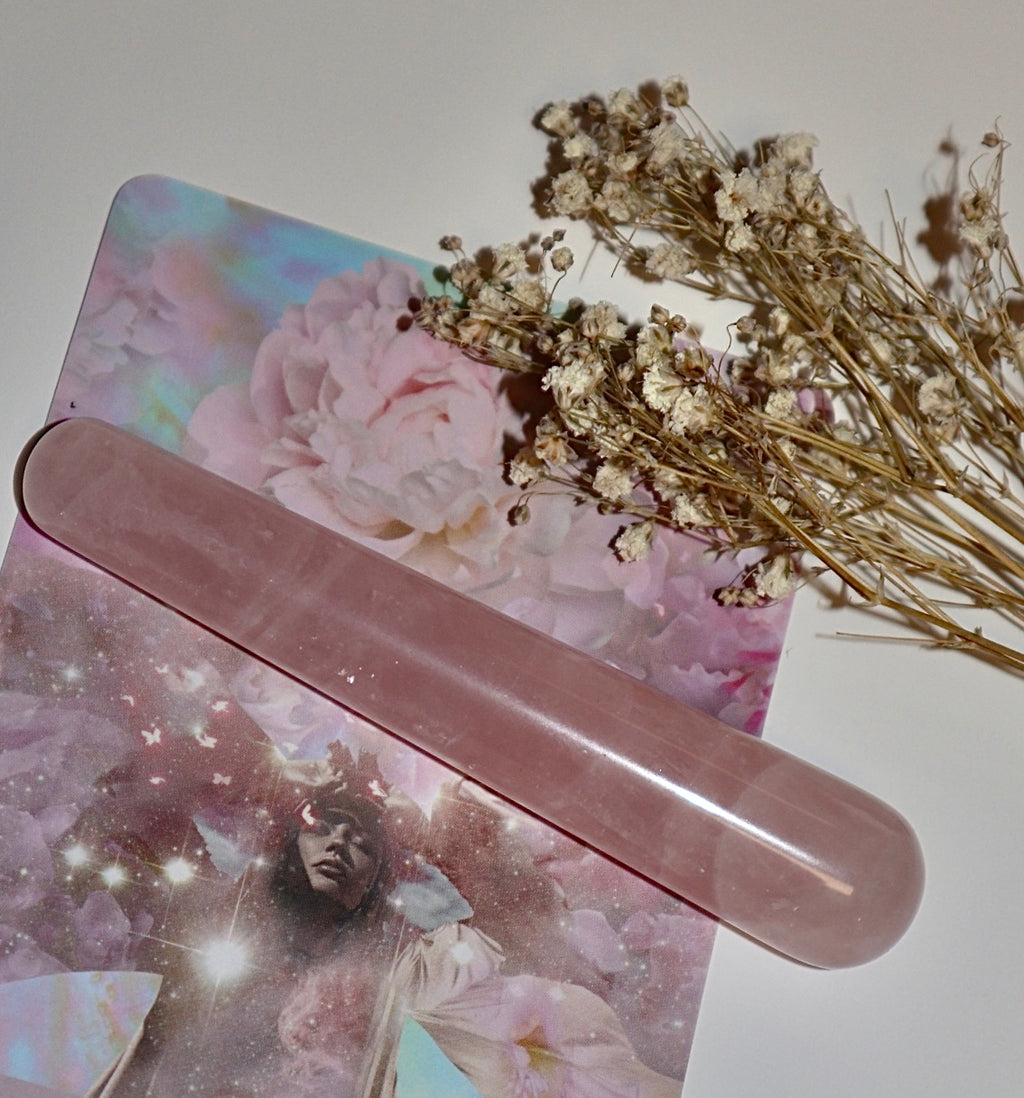 ROSE QUARTZ MINI PLEASURE WAND