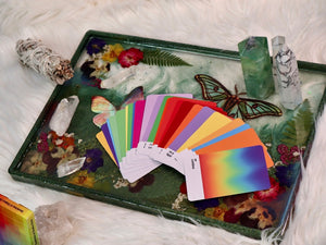 SWATCHES OF CHAKRA TAROT DECK